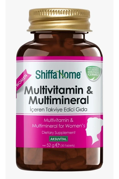SHİFFA HOME Multivitamin Ve Multimineral - 30 Tablet - Kadın / Women ürün görseli 1