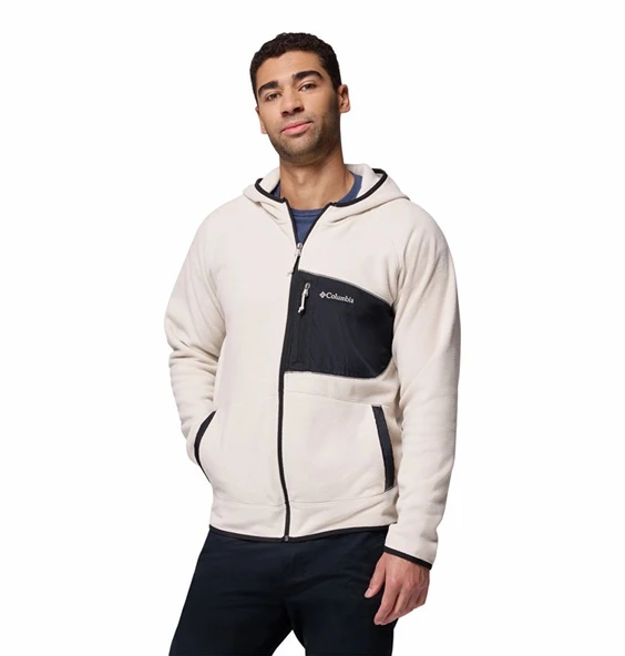 Columbia Fast Trek™ Overlay Hooded Full Zip Bej Erkek Outdoor Polar AM3470-278 ürün görseli 1