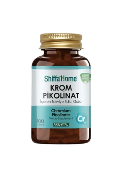 AKSU VİTAL Kilo Kaybını Desteklemek Için Krom Pikolinat 100 Tablet ürün görseli 1