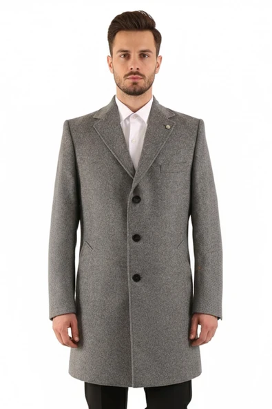 Erkek Slim Fit Kaban - Resim 6