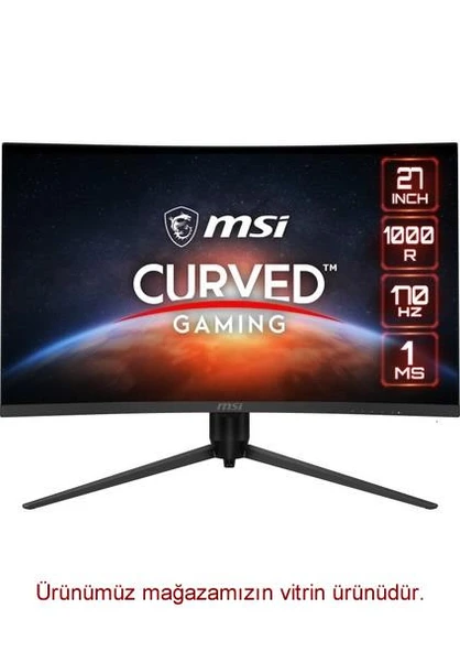 MSI G271CQP E2 27" 1 ms 2K Curved Pivot 170 Hz Oyuncu Monitörü ürün görseli 1
