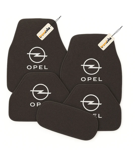 Antrasit Renk Opel Logolu Oto Halı Paspas Seti 5’li Kaymaz Tabanlı, Yıkanabilir, Dayanıklı Araç İçi Zemin Koruma Takımı ürün görseli 1
