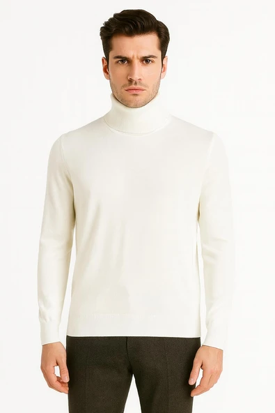 Huffa Erkek Slim Fit Boğazlı Erkek Triko-7430 ürün görseli 1