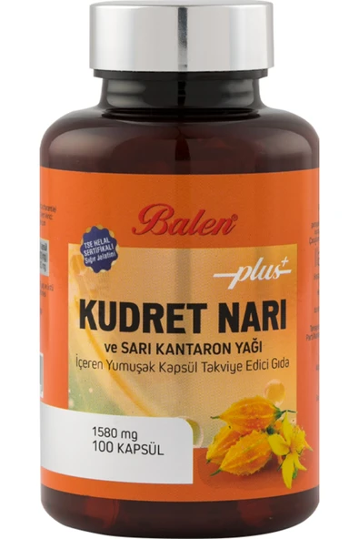 BALEN Kudret Narı ve Sarı Kantaron Yağı İçeren Yumuşak Kapsül ürün görseli 1