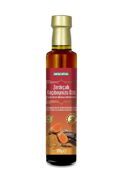 AKSU VİTAL Zerdeçallı Keçiboynuzu Özü Doğal Harnup 350 Gr Kurkumin ürün görseli 1