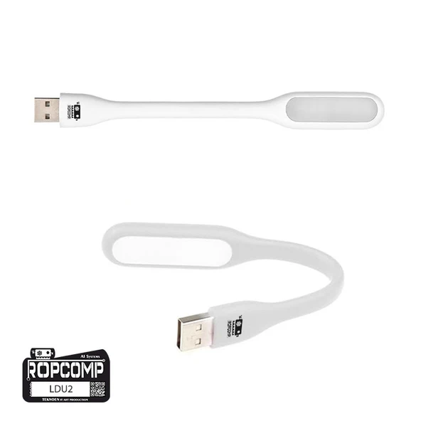 Ropcomp USB LED Işık Esnek Okuma ve Klavye Lambası (Beyaz) ürün görseli 1