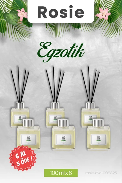 Egzotik 6 AL 5 ÖDE, Rosie Çubuklu Oda Kokusu 100 ml ürün görseli 1