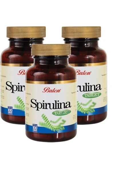 BALEN 3 Adet Spirulina Tablet 100 Adet 700 Mg Yosun Hapı ürün görseli 1