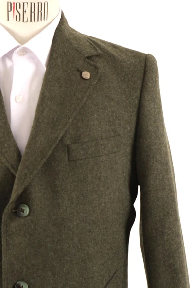 Erkek Slim Fit Kaban - Resim 9