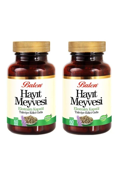 BALEN Hayıt Meyvesi Ekstraktı 375 Mg 60 Kapsül 2 Adet ürün görseli 1