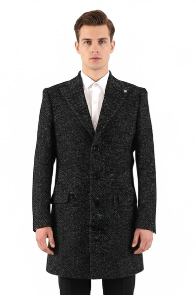 Erkek Slim Fit Kaban - Resim 2