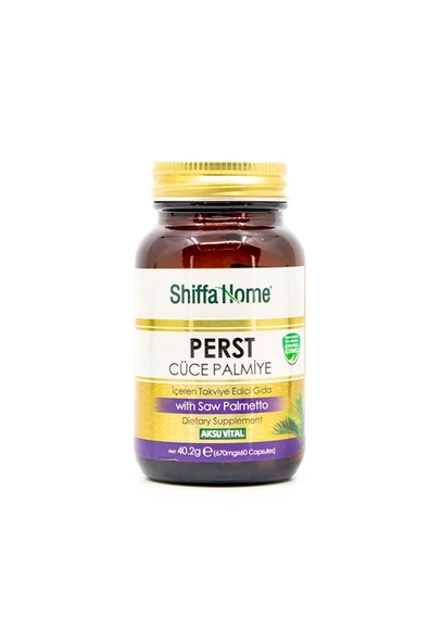 SHİFFA HOME Perst Cüce Palmiye Saw Palmetto 670mg 60 Kapsül Aksu Vital ürün görseli 1