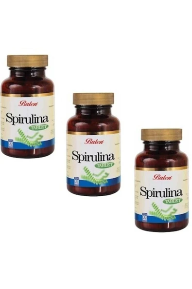 BALEN Spirulina Yosun Tablet 740mg*100 3 Adet ürün görseli 1