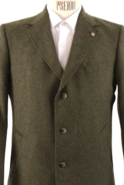 Erkek Slim Fit Kaban - Resim 8