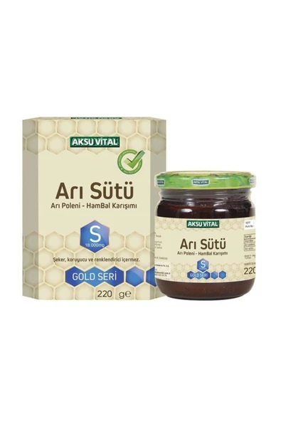 AKSU VİTAL Arı Sütü Arı Poleni Ham Bal Karışımı 18.000mg 220gr ürün görseli 1