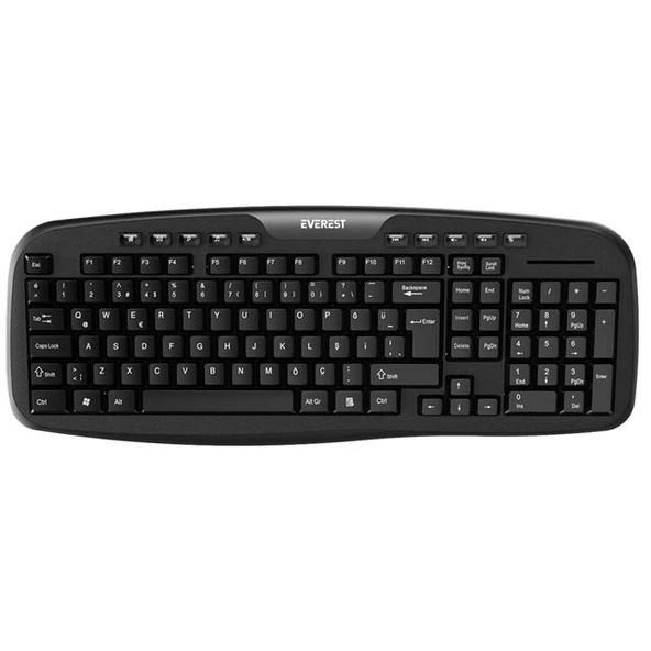 Everest KB-955 Siyah Usb Multimedia Kablolu Q Standart Klavye ürün görseli 1