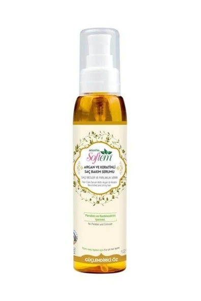 SOFTEM Argan Ve Keratinli Saç Bakım Serumu 125 ml ürün görseli 1