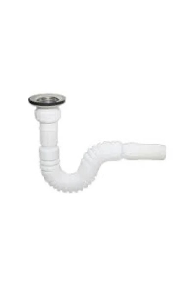 Standart Uzun Körüklü Lavabo Sifonu - Lavabo Gider Borusu Hortum ürün görseli 1
