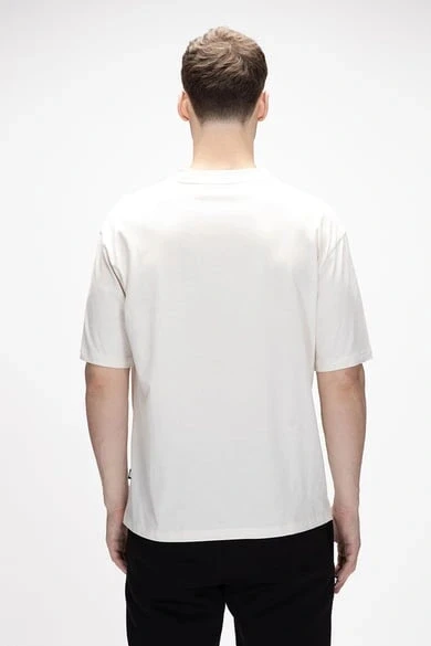BAD BEAR COLLAGE T-SHIRT MARSHMALLOW - Resim 2