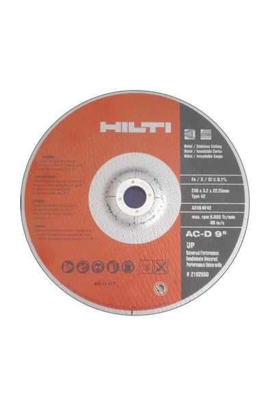 Hilti Kesici Disk AC-D 230x3.20x22mm(25) UP ürün görseli 1