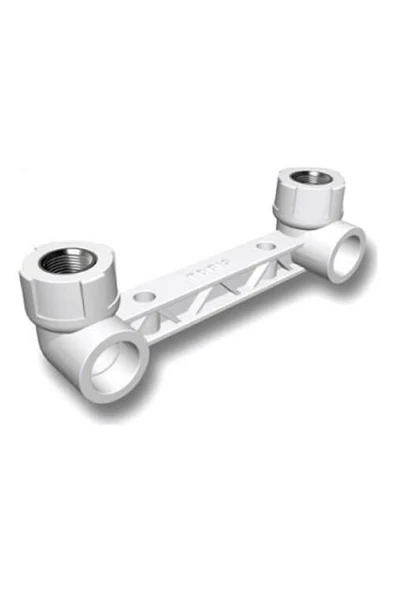 FIRAT BORU Ege Yıldız Beyaz Çiftli Batarya Bağlantısı (duş )  20mm ürün görseli 1
