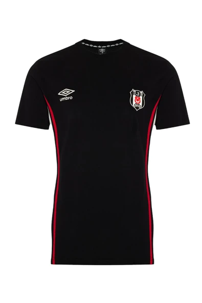 Beşiktaş Orijinal Lisanslı Antrenman Siyah Bisiklet Yaka T-Shirt ürün görseli 1