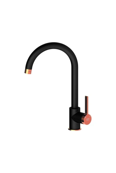 GPD Gildo Mte165-s-r Tek Gövde Eviye Bataryası Siyah Rose Gold ürün görseli 1