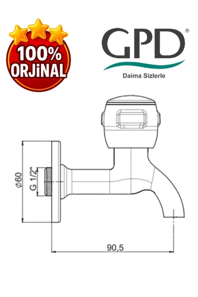 GPD KMS30 Kısa Musluk - Resim 2