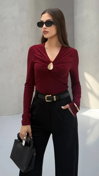 DAMLA AKSESUARLI BLUZ - Resim 4