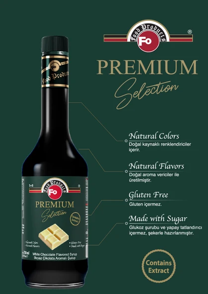 Beyaz Çikolata Şurup - Premium 700 ml - Resim 2