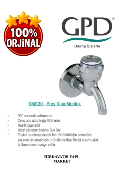 GPD KMS30 Kısa Musluk - Resim 4