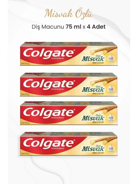 Colgate Misvak Özlü Diş Macunu 75 ml x 4 Adet ürün görseli 1