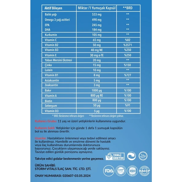 Storm Vitals Vısıonlab 30 Softjel - Resim 4