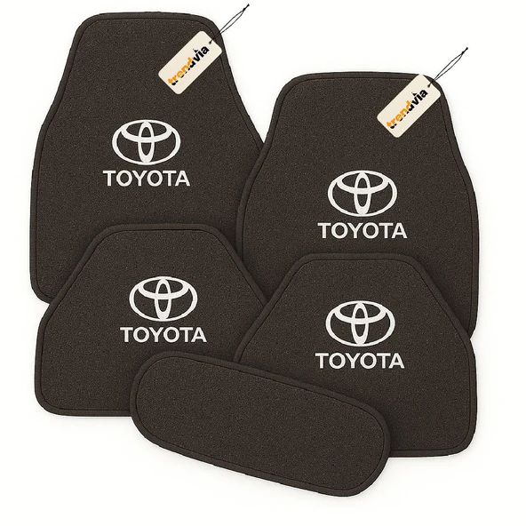 Antrasit Renk Toyota İçin 5 Parça Oto Halı Paspas Seti Kaymaz, Kolay Temizlenir ve Uzun Ömürlü ürün görseli 1
