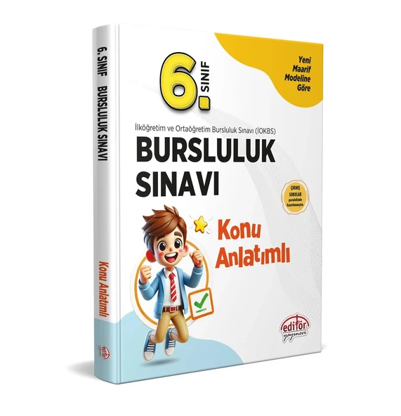 6. Sınıf Bursluluk Sınavı Konu Anlatımlı Editör Yayınları ürün görseli 1