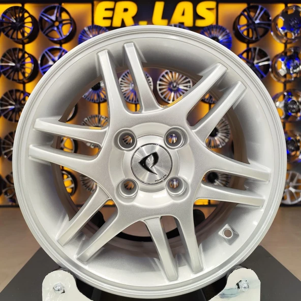 BK-5858 5.5*14 4*100 ET40 56.1 SILVER JANT 4 lü Takım ürün görseli 1