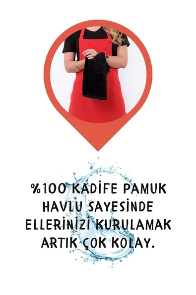 Star 2li Set ayar askılı mutfak önlüğü - Resim 10