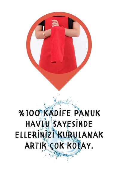 Star 2li Set ayar askılı mutfak önlüğü - Resim 5