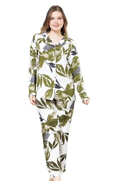 Amelia Casa Pamuklu Kumaş Kadın Pijama Takımı S/3XL ürün görseli 1