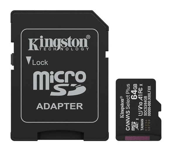 Kingston 64GB Micro SD Gen3 100MB/s SDCS3/64GB - Resim 2