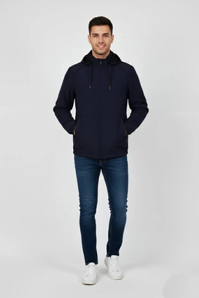 Erkek Kapüşonlu Mevsimlik Spor Mont 8077 BGL-ST04919 ürün görseli 1