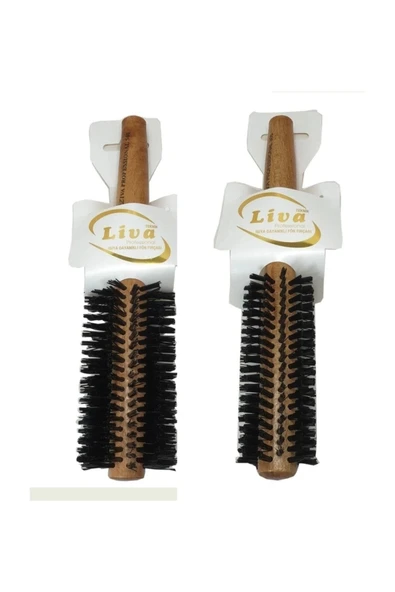 Liva 540-350 Saç Fırçası Yanmaz Profesyonel Fön Fırçası 2 Adet ürün görseli 1