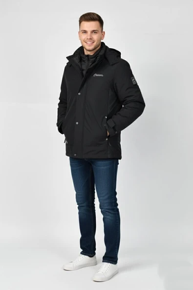 Erkek Kapüşonlu Spor Mont 2 Parça Regular Fit 3362 BGL-ST04898 ürün görseli 1