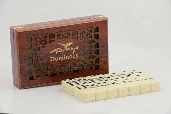 Ahşap Kutulu Melamin Domino Alk2268 ürün görseli 1