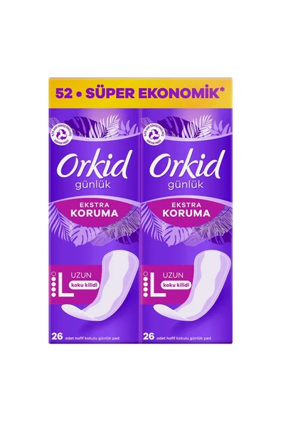 ORKİD EXTRA KORUMA UZUN GÜNLÜK PED 52 ADET ürün görseli 1