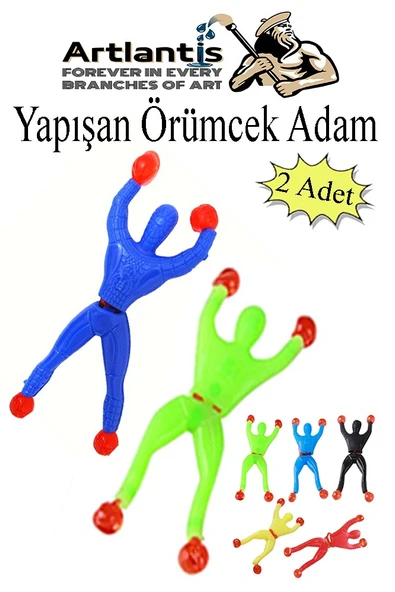 Yapışkanlı Örümcek Adam 2 Adet Cama Duvara Yapışan Örümcek Adam Akrobat Örümcek Adam Okul Hediyelik Karne Hediyesi ürün görseli 1
