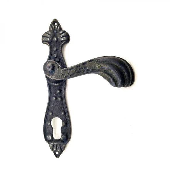 Antika Tarz Dekoratif Pirinç Mevlana Banyo Kapı Kolu - 228x48 Mm, Oksit ürün görseli 1