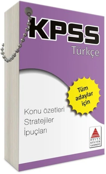 Delta Kültür KPSS Türkçe Strateji Kartları ürün görseli 1