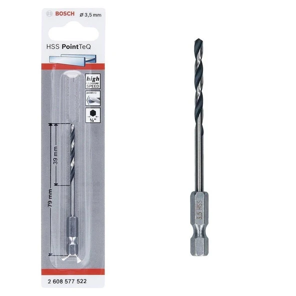 Pointteq Altıgen Şaftlı Hss Matkap Ucu 3,5 mm ürün görseli 1