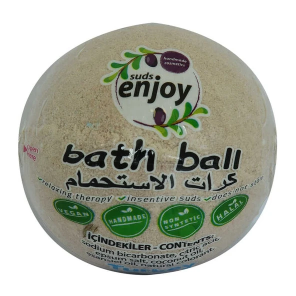 Lavantalı El Yapımı Banyo Küvet Topu Sabunu Mor 90-120 Gr ürün görseli 1